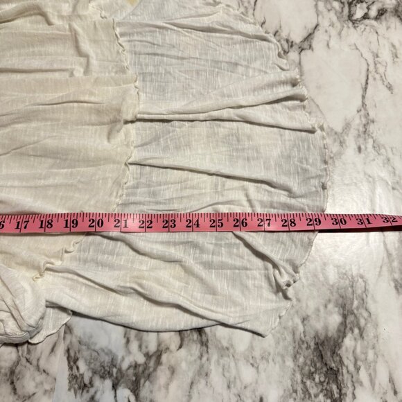 🎉😀CLEARANCE SALE!!!😀🎉 FREE PEOPLE Free Bird Embroidered Hi Lo Peasant Top - Picture 8 of 10